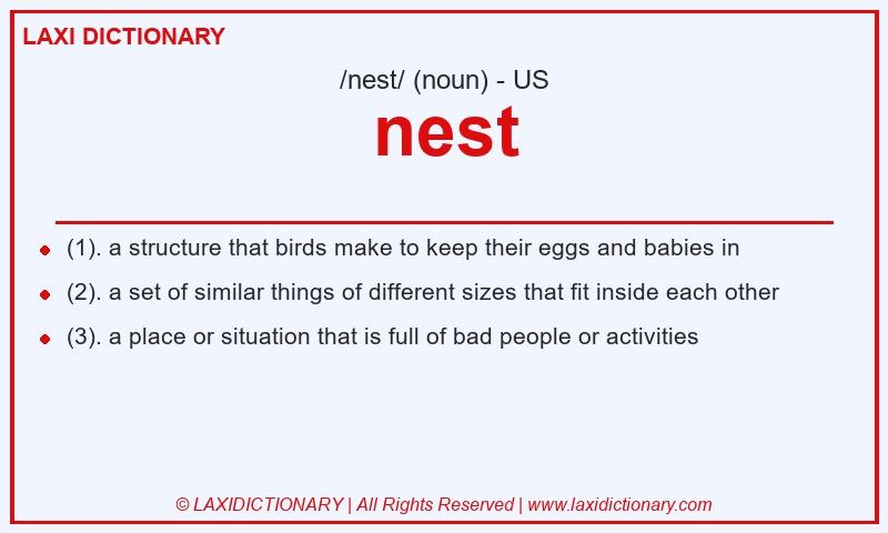 Definition nest in American English