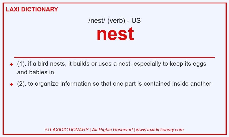 Definition nest in American English