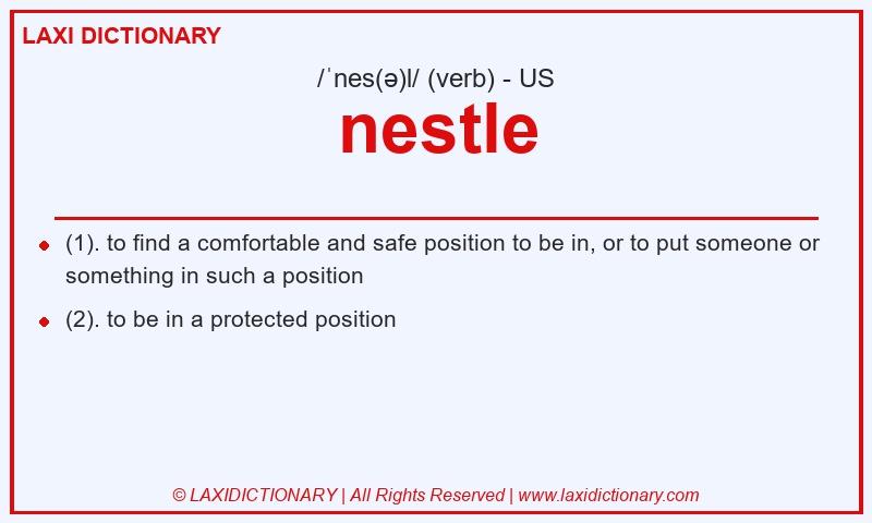 Definition nestle in American English