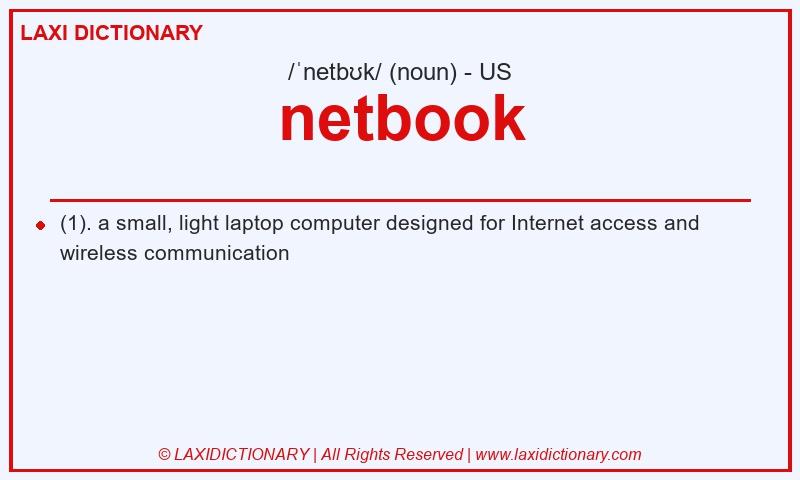 Definition netbook in American English
