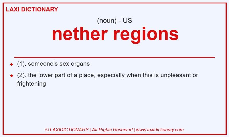 Definition nether regions in American English