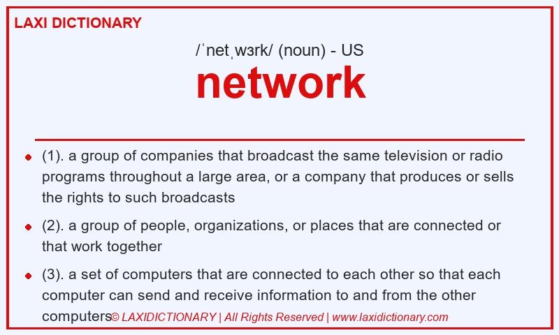 Definition network in American English