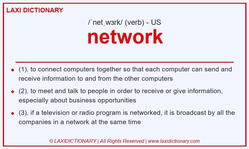 Definition network in American English