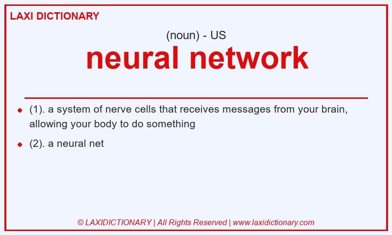 Definition neural network in American English