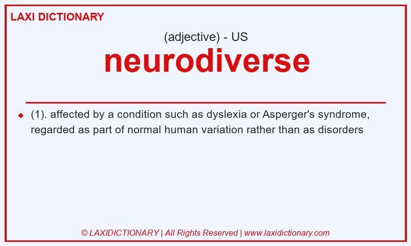 Definition neurodiverse in American English