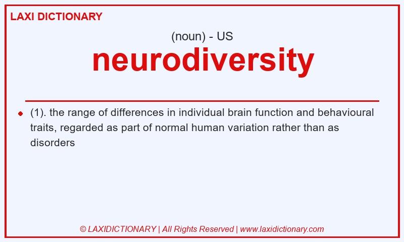Definition neurodiversity in American English