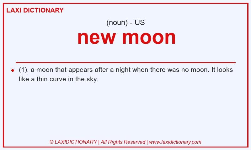 Definition new moon in American English