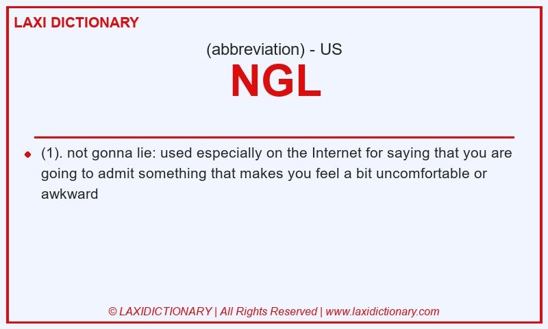 Definition NGL in American English