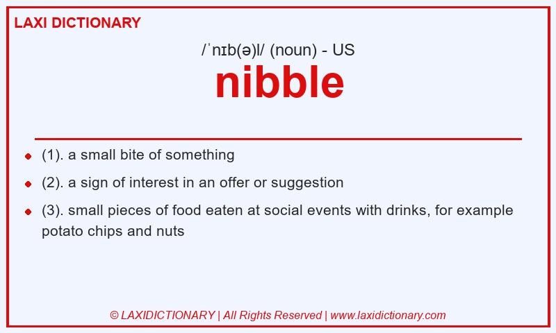 Definition nibble in American English
