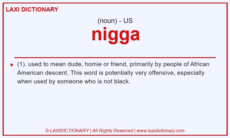 Definition nigga in American English