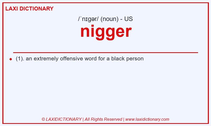 Definition nigger in American English
