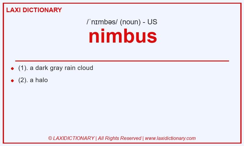 Definition nimbus in American English