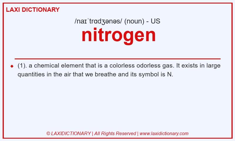 Definition nitrogen in American English