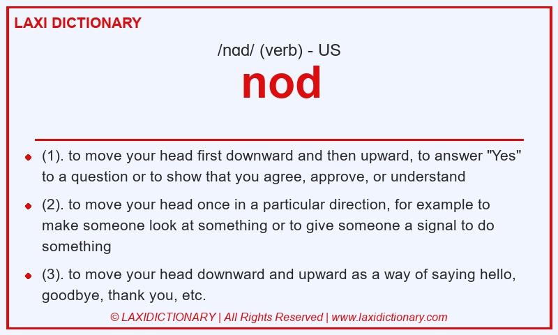 Definition nod in American English