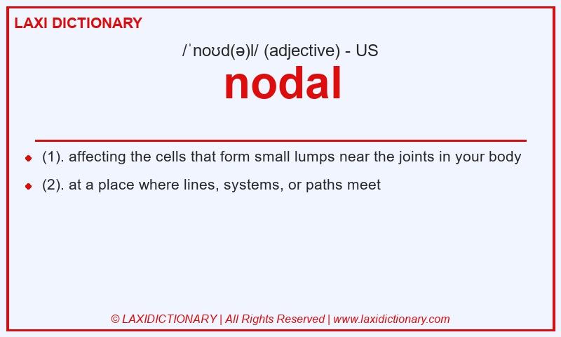 Definition nodal in American English