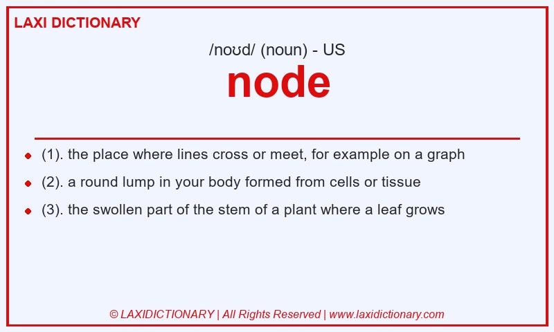 Definition node in American English