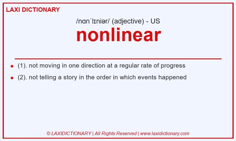 Definition nonlinear in American English