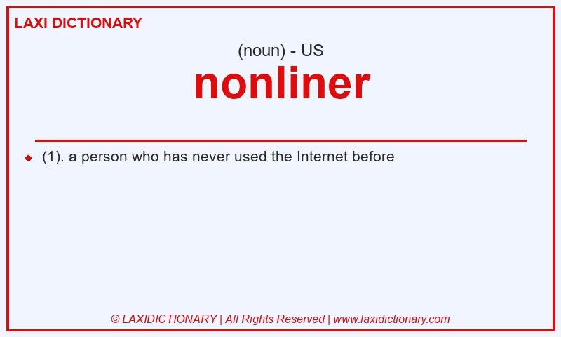 Definition nonliner in American English