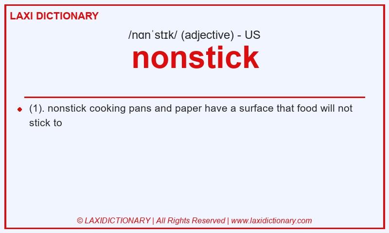 Definition nonstick in American English