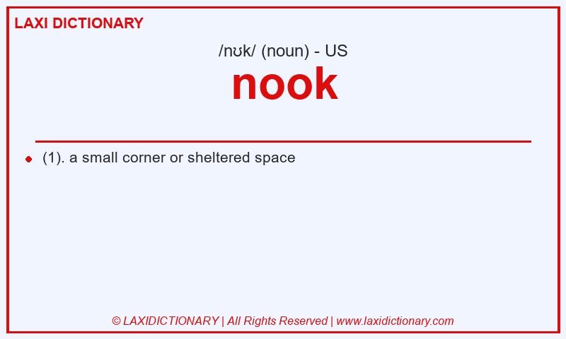 Definition nook in American English