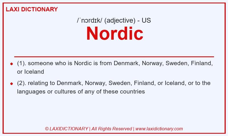 Definition Nordic in American English