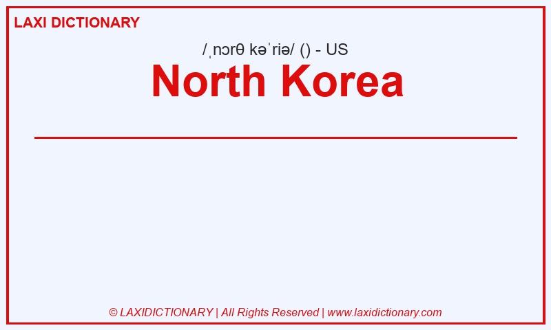 Definition North Korea in American English