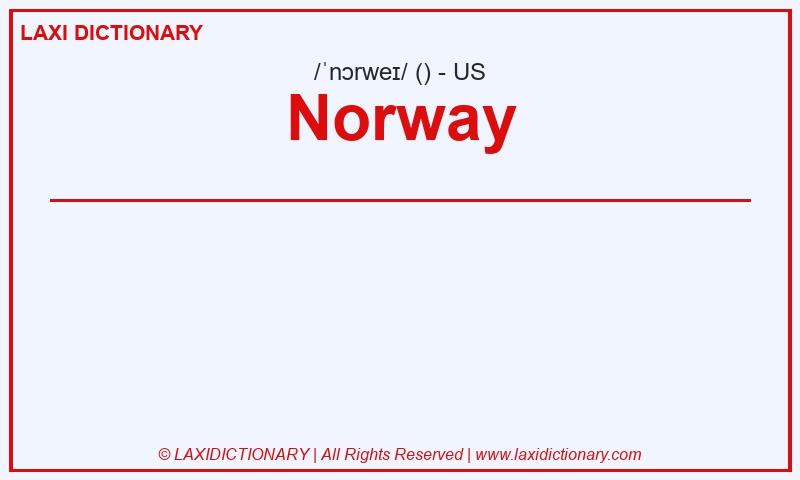 Definition Norway in American English