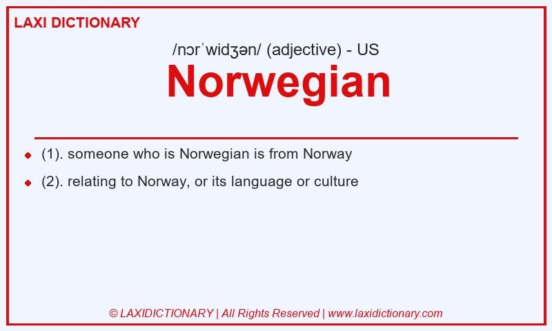 Definition Norwegian in American English