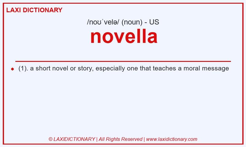 Definition novella in American English