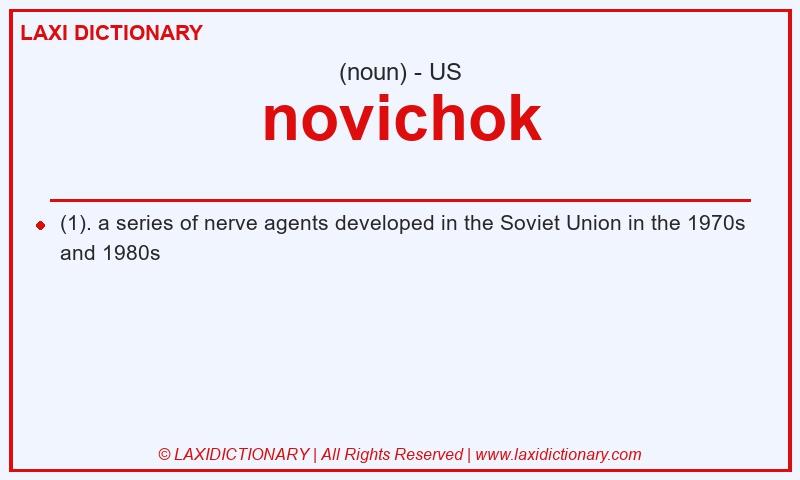 Definition novichok in American English