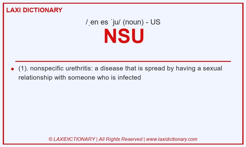 Definition NSU in American English