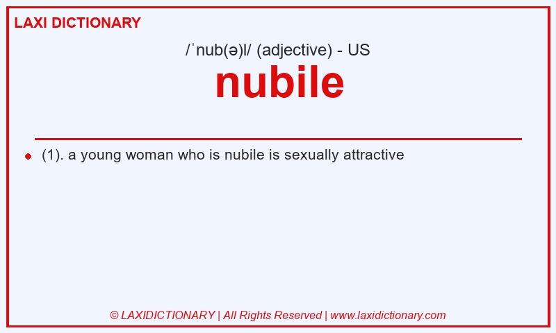 Definition nubile in American English
