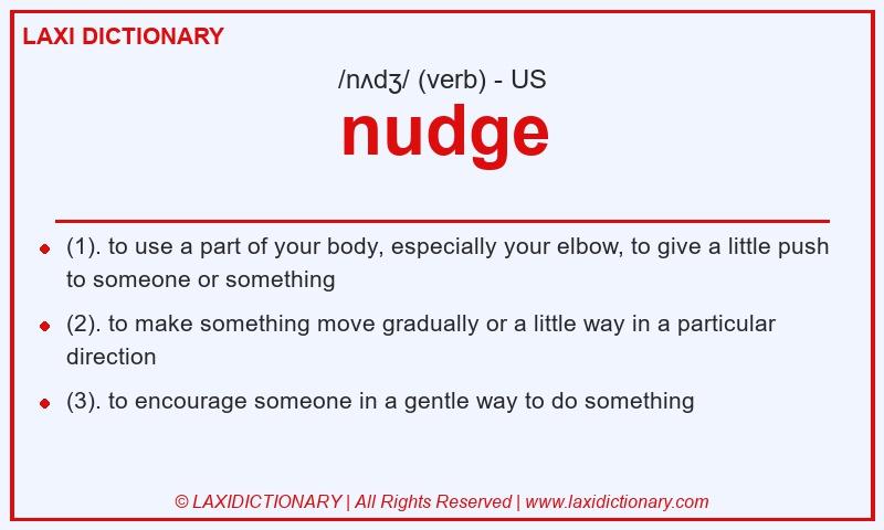 Definition nudge in American English