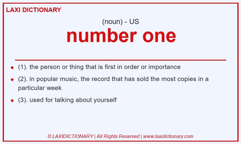 Definition number one in American English