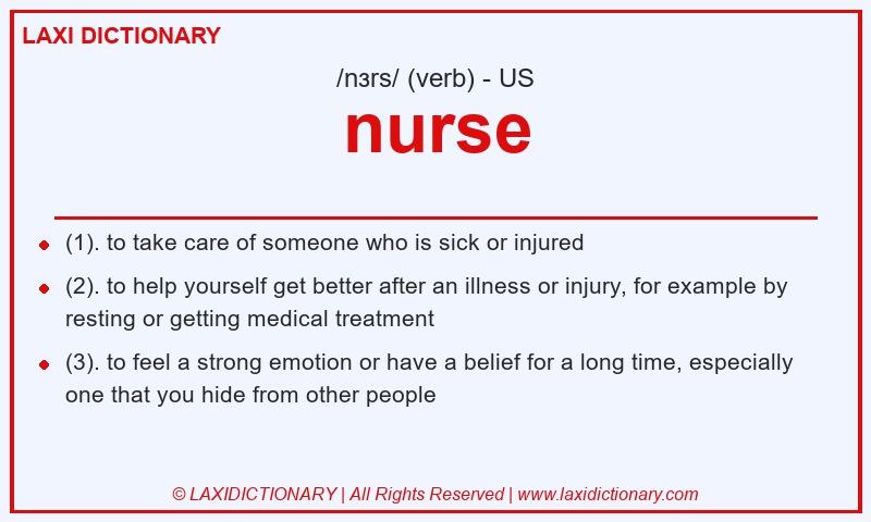 Definition nurse in American English