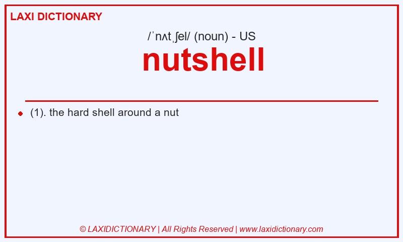 Definition nutshell in American English