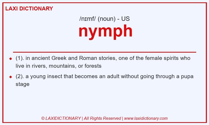 Definition nymph in American English