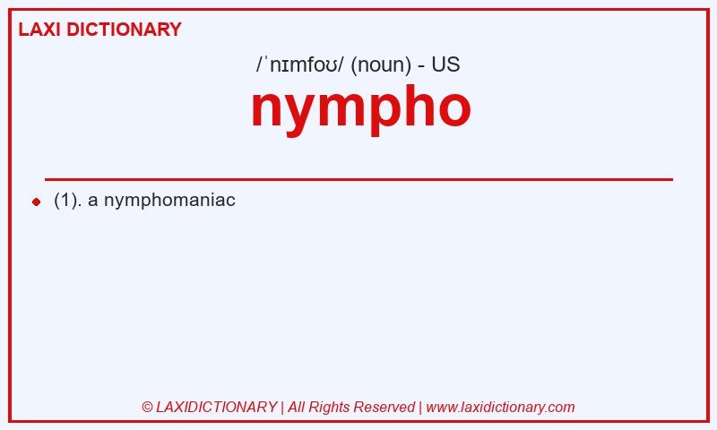 Definition nympho in American English