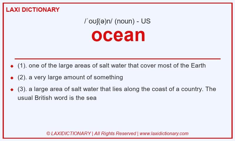 Definition ocean in American English