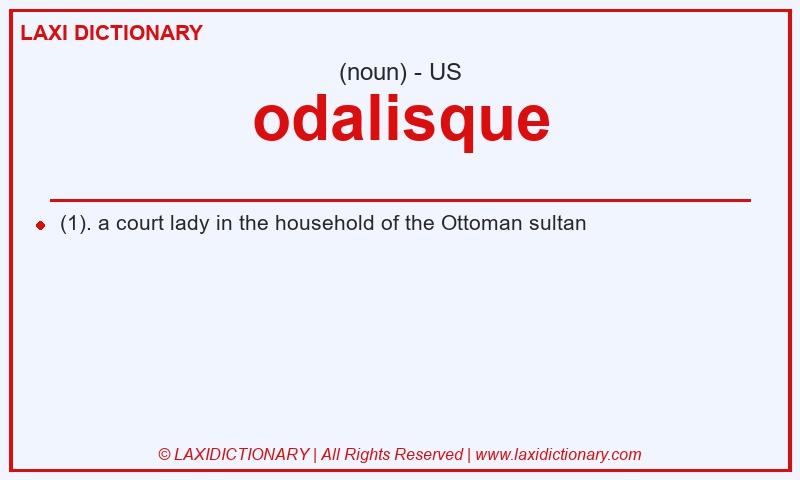 Definition odalisque in American English
