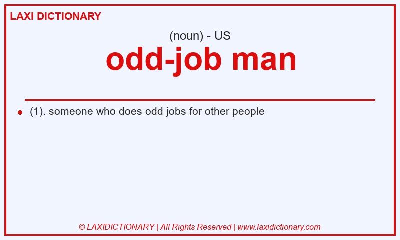 Definition odd-job man in American English