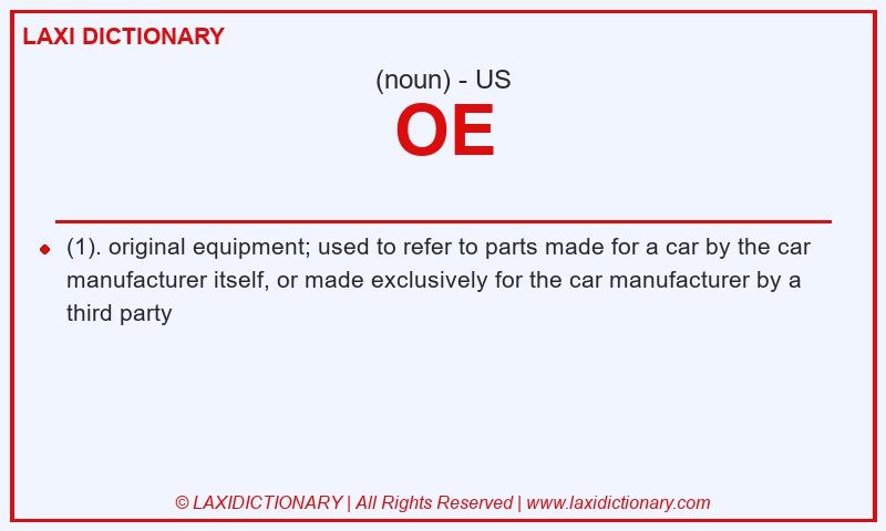 Definition OE in American English
