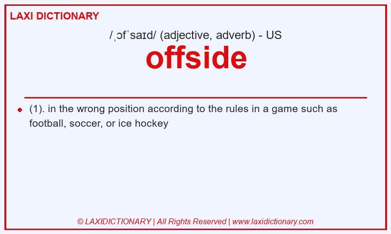 Definition offside in American English
