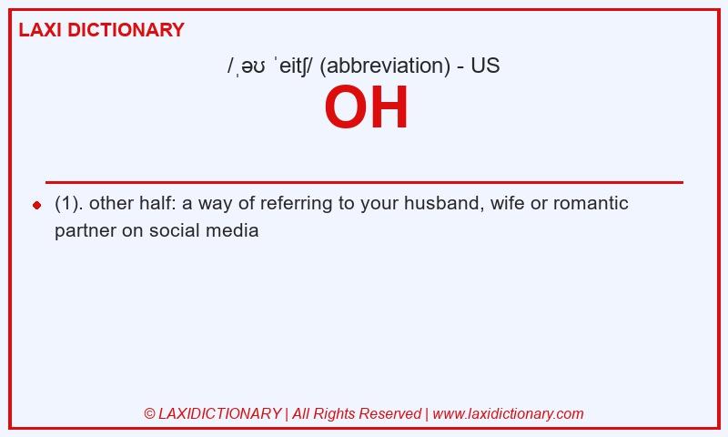 Definition OH in American English