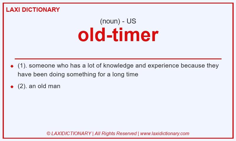 Definition old-timer in American English