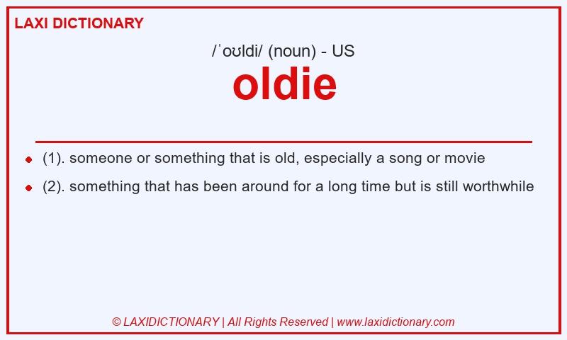 Definition oldie in American English
