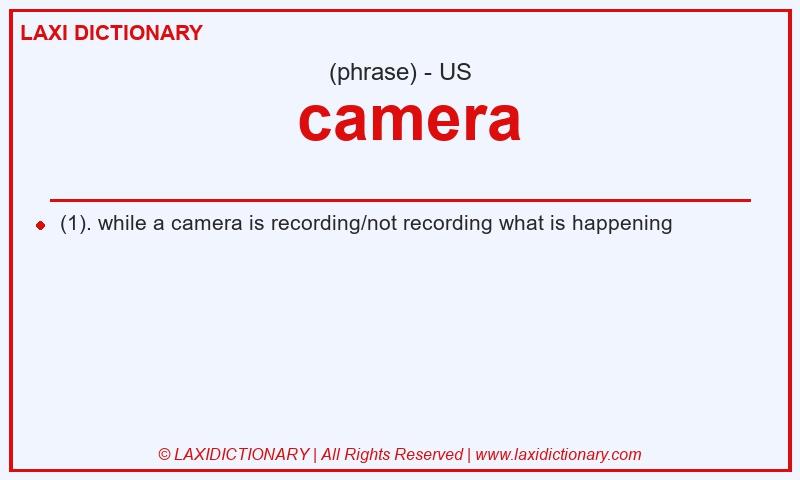Definition  camera in American English
