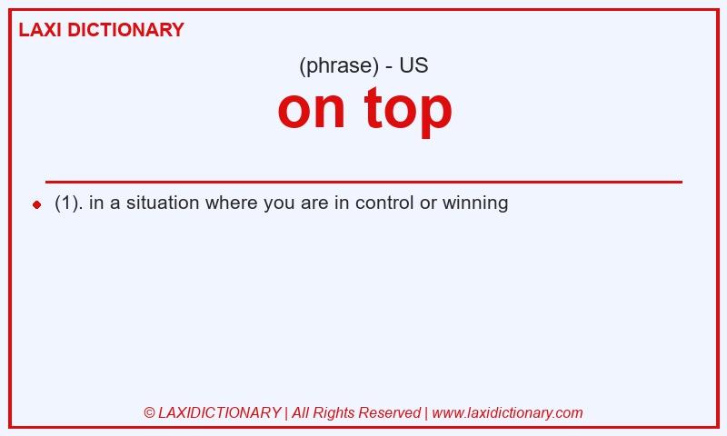 Definition on top in American English