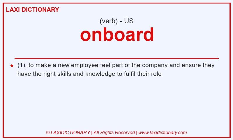 Definition onboard in American English