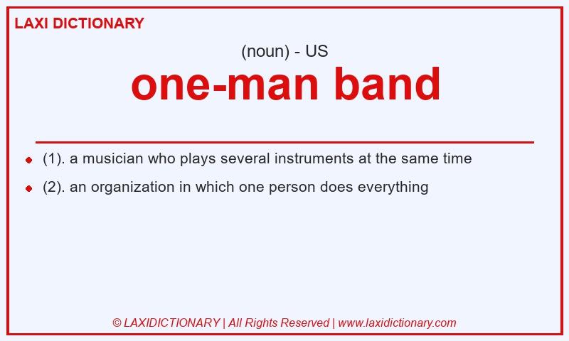 Definition one-man band in American English